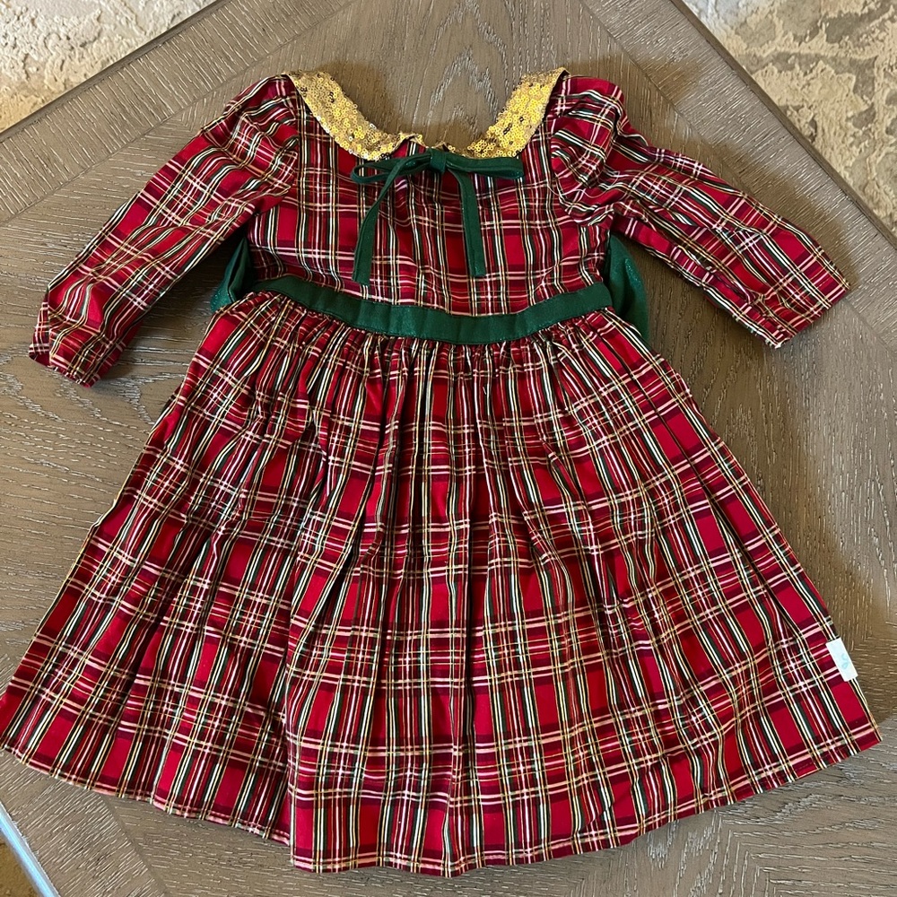 Little Bird Clothing Company, size 3, Christmas dress with sequin color